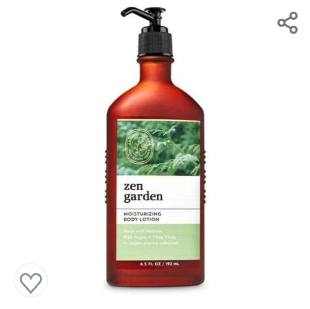 NEW ZEN GARDEN BODY LOTION AROMATHERAPY BY BATH & BODY WORKS